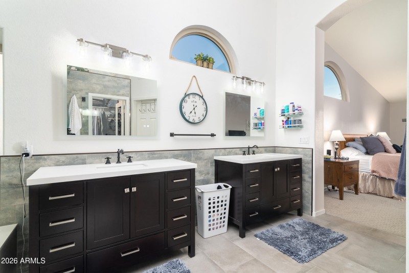 Updated master bathroom