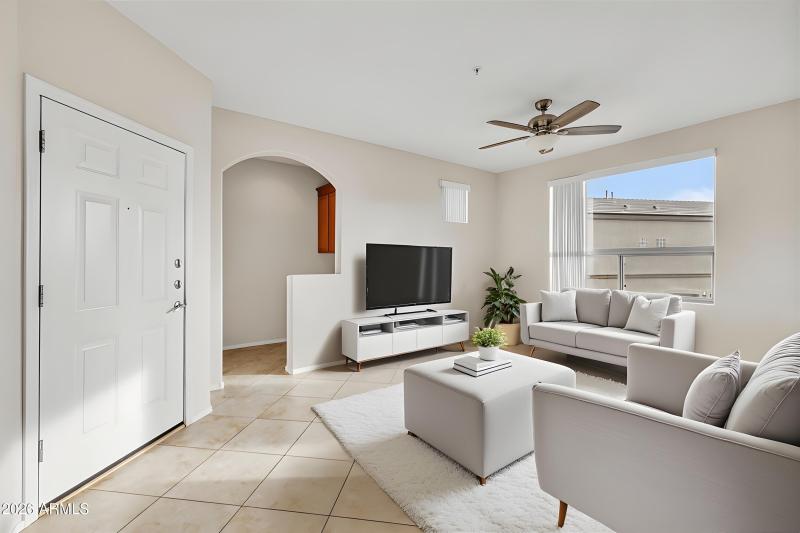 Living Room with Office niche