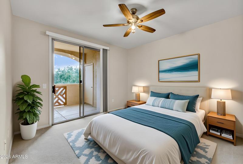 Master Bedroom with balcony access