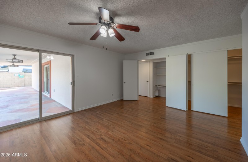 Arcadia to pool in Master Bedroom