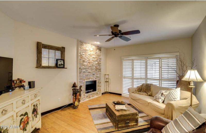 Living Area with Exit to Patio