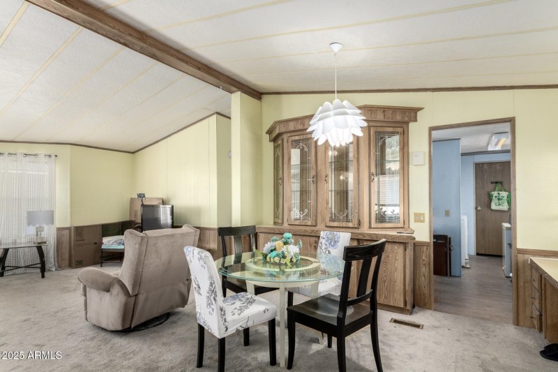 Dining Room with Built-In Hutch