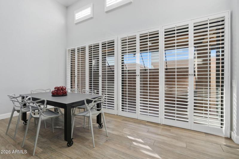 Spacious dining for entertaining