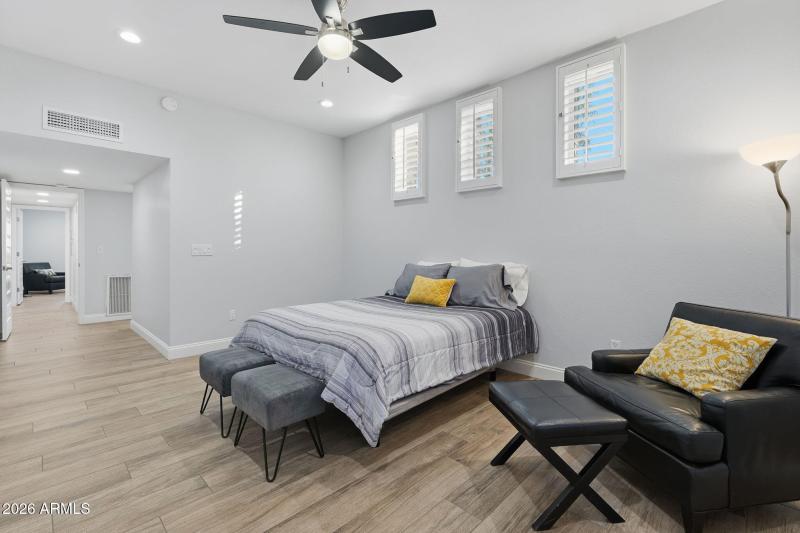 Primary bedroom w/Clerestory windows