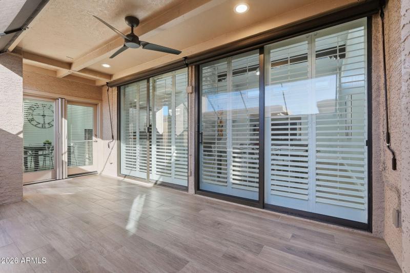 Patio is extremely private