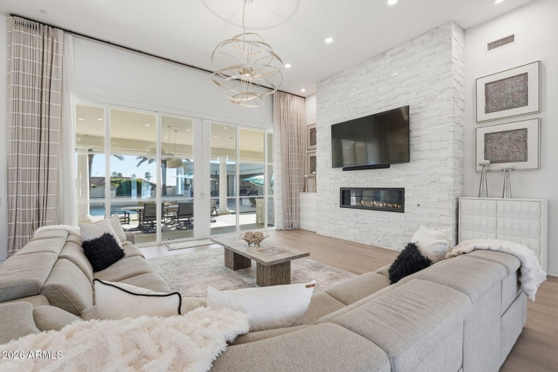 Living Room with Patio Access