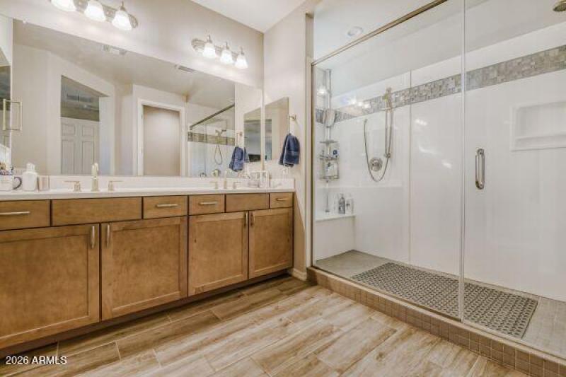 Primary bathroom spa shower