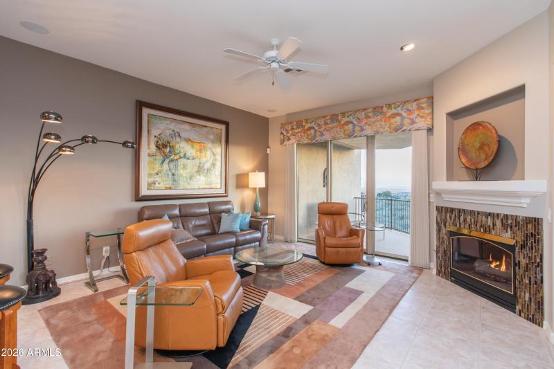 Cozy Living Room with Fireplace