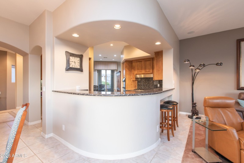 Open-Concept Entertaining Bar