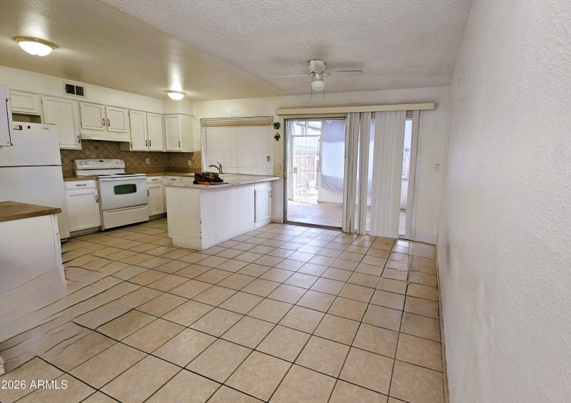 Spacious dining area