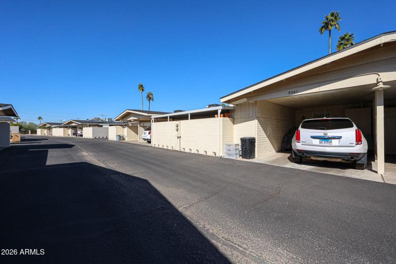 Another view of carport