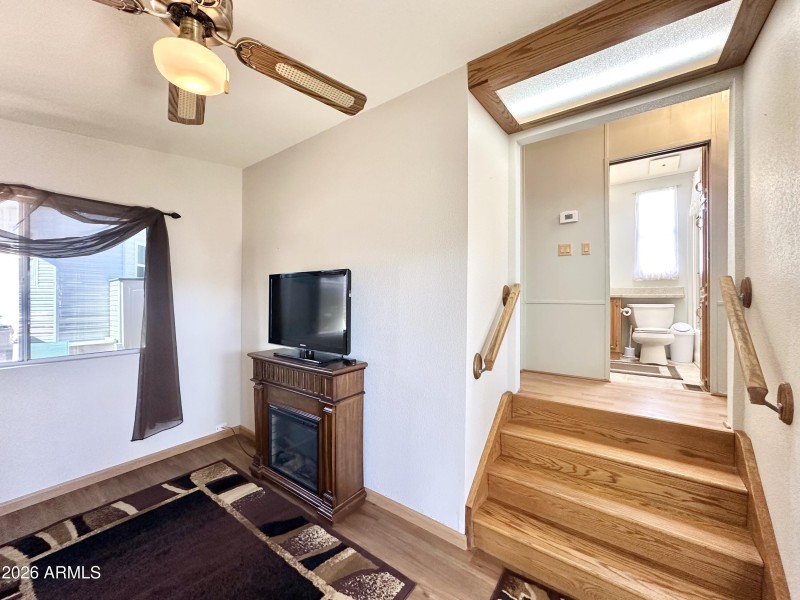 EXTRA WIDE STEPS UP TO PARK MODEL