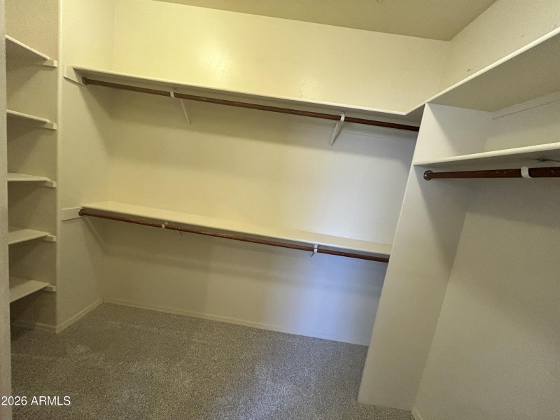 Primary walk in closet