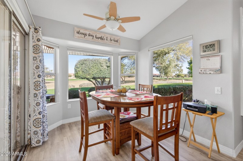 Breakfast Room w/golf course views