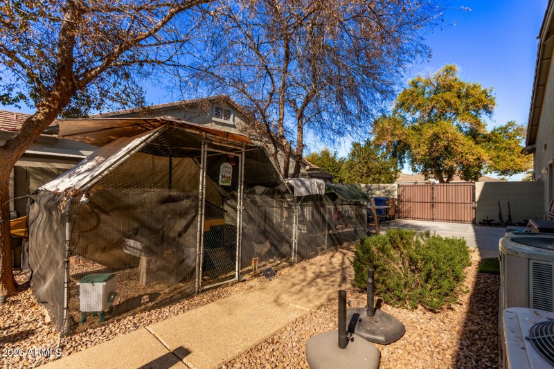 lots of room for a garden and chickens