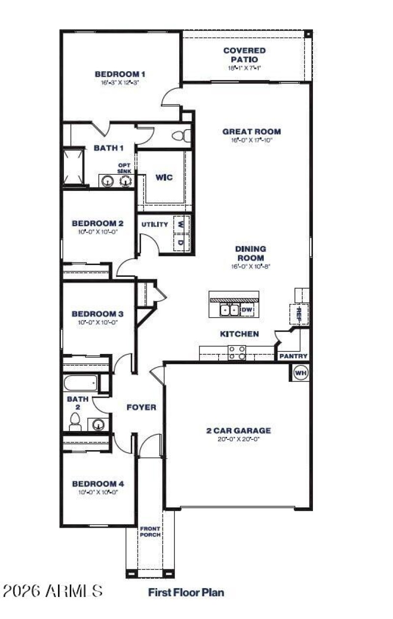 Gaven Floor Plan For MLS