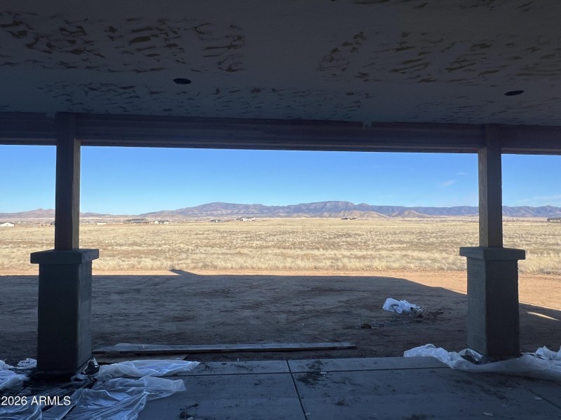 View out Great Room Slider