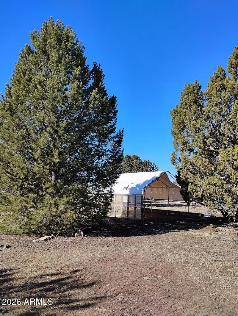 garden equipment storage area