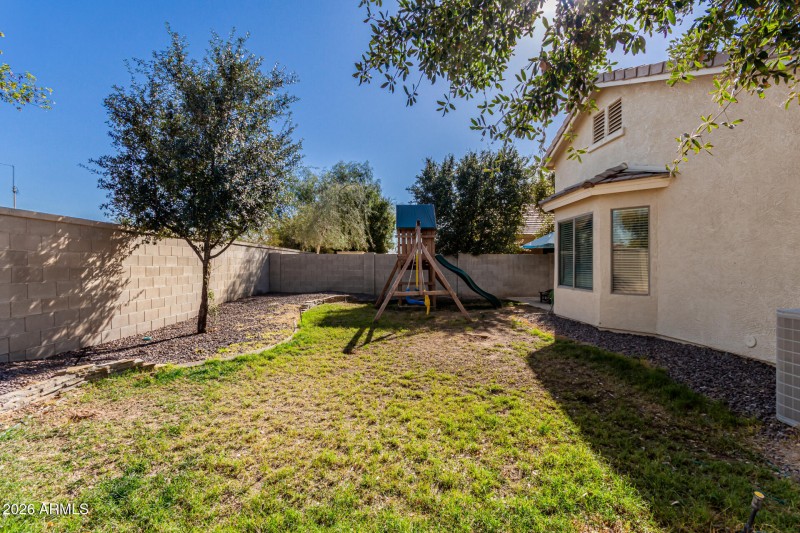 Backyard backing Greenbelt