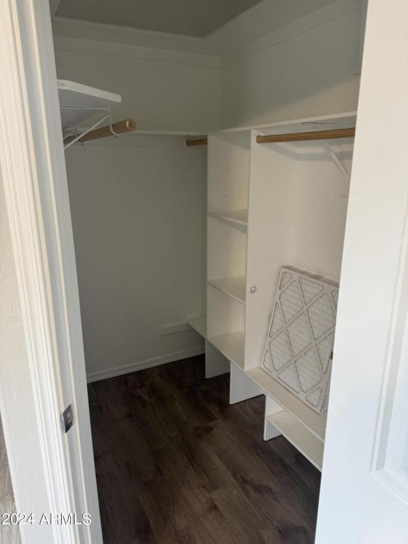 Master walk-in closet