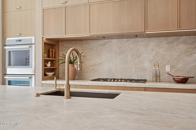 Leathered TajMahal Quartize Counters