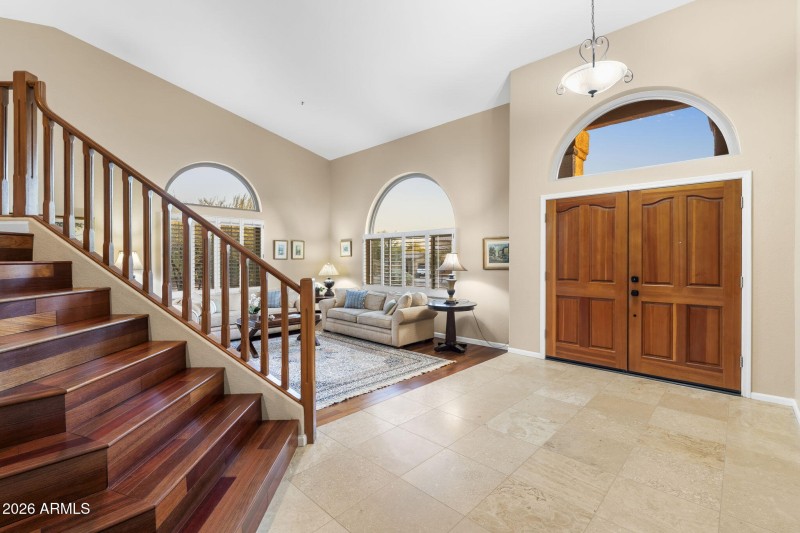 Front entry with tons of natural light