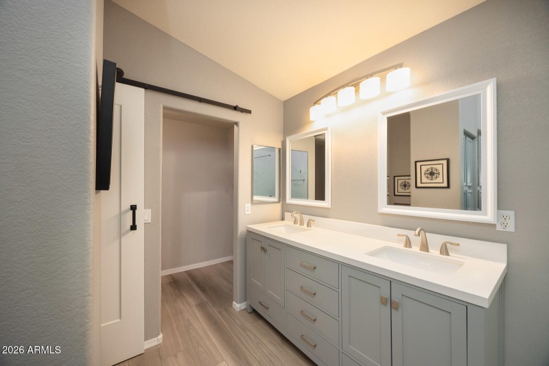 Primary bathroom vanity