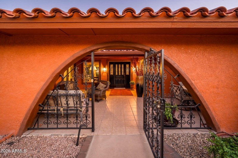 Gated Courtyard Entrance