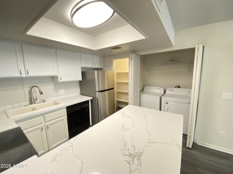 Quartz Counter/Laundry Area