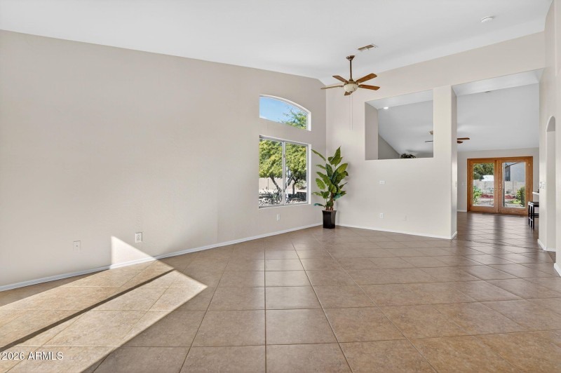 Bright Entry Hall with Patio View