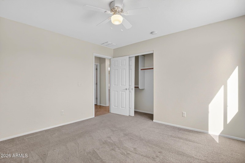 Spacious Bedroom + Closet Access