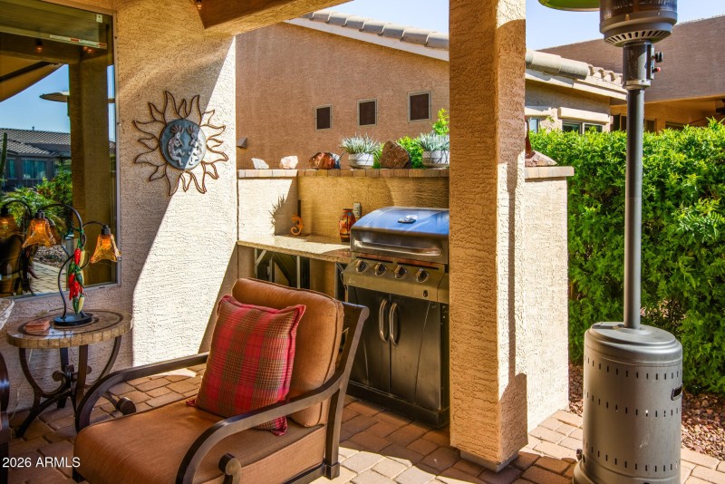 Built in area for your BBQ