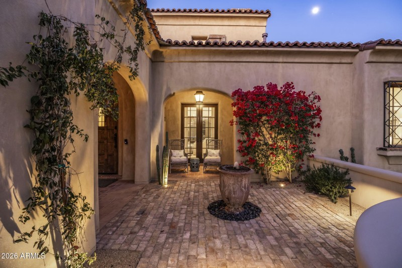 Front Courtyard at Twilight