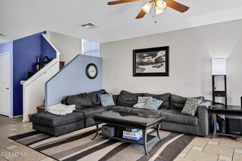 Living Room Open to Kitchen