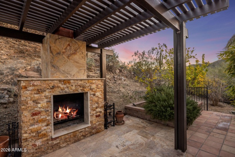 Pergola and Fireplace