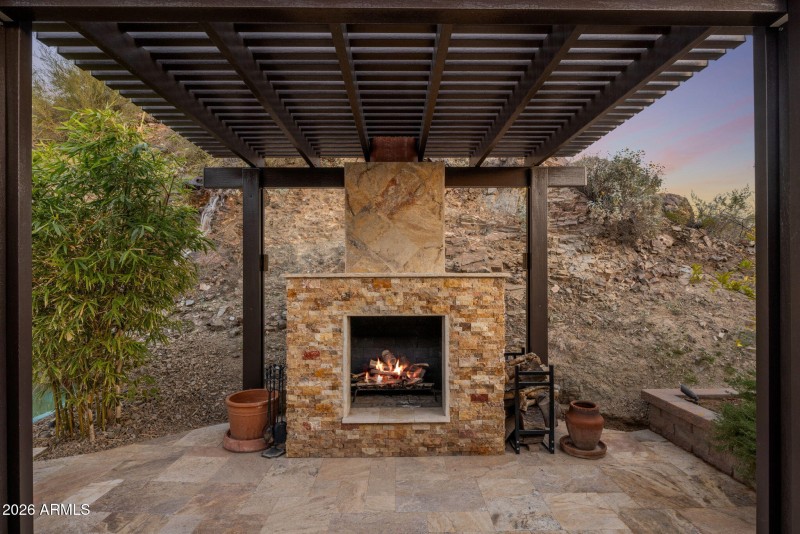 Pergola and Fireplace