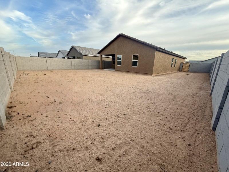 Lot 109 Backyard Sideyard