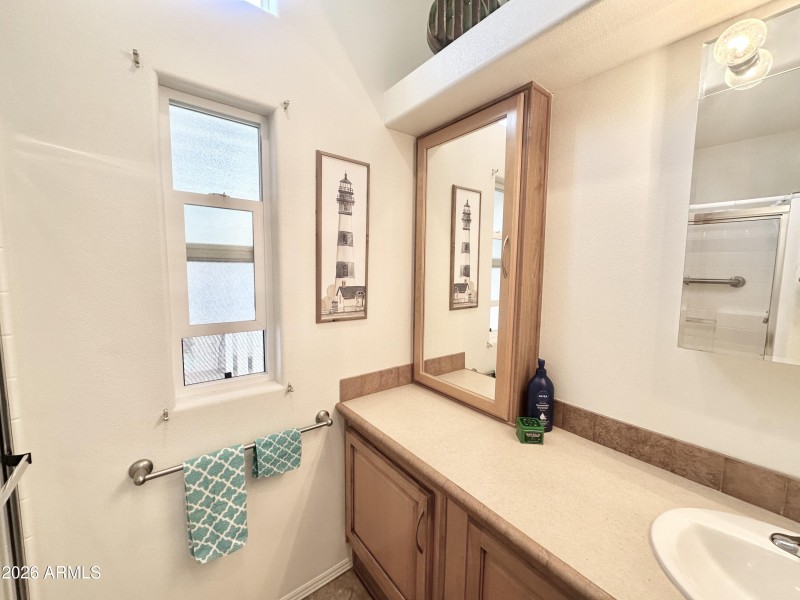 LARGE MIRRORED STORAGE CABINET