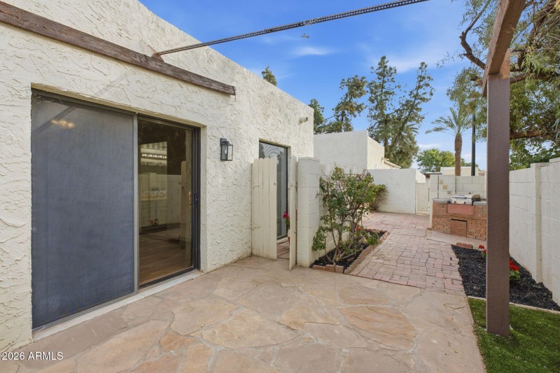 Backyard Patio Primary Entrance