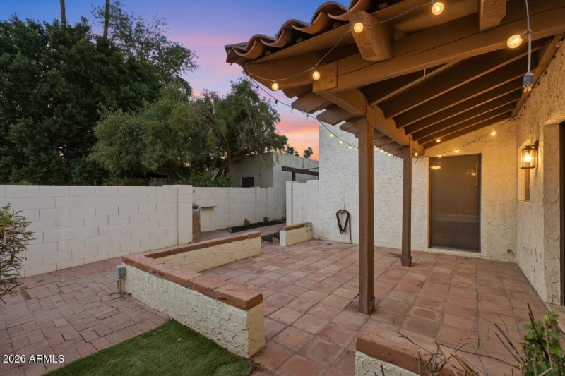 Twilight Backyard/Patio