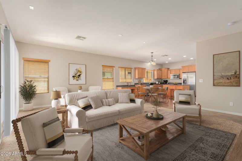 Living Room and Kitchen