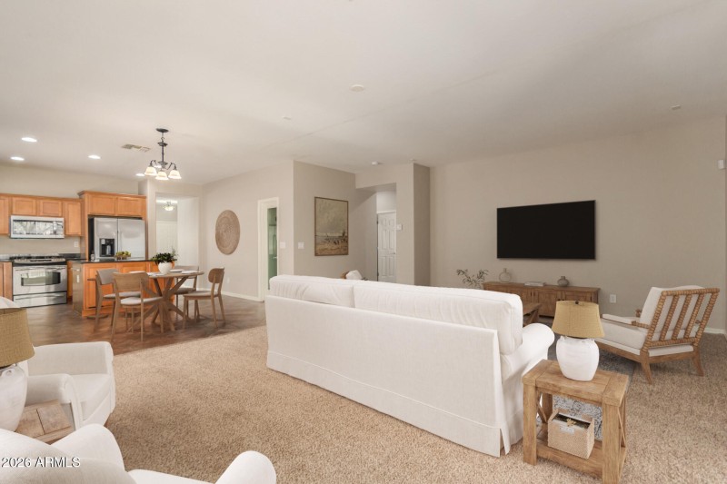 Living Room and Kitchen