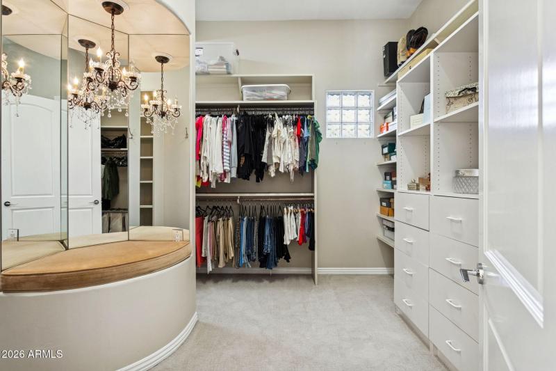 Spacious Primary Closet