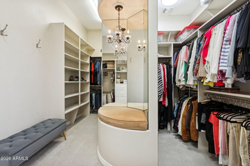 Spacious Primary Closet