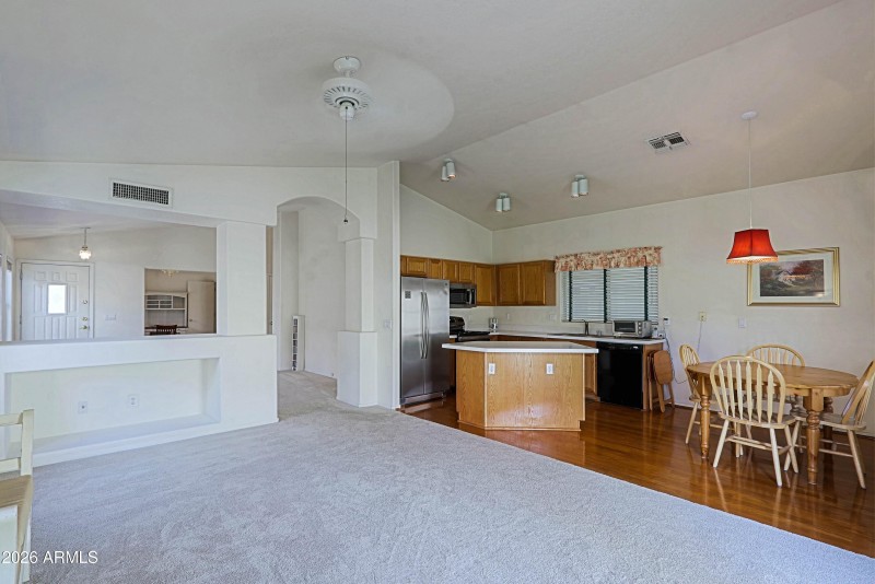 Family Room and Kitchen