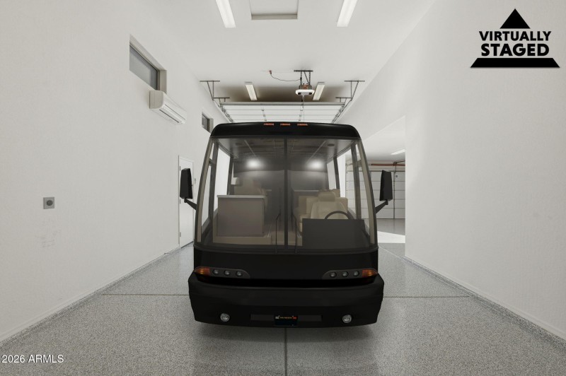 Virtually Staged RV Garage
