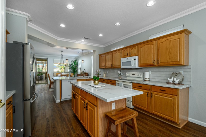 Spacious designer kitchen