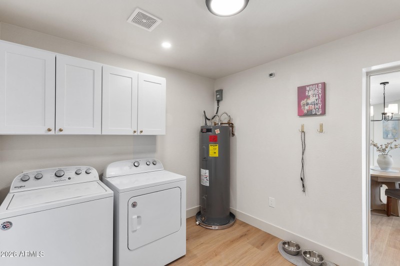 Storage in laundry room
