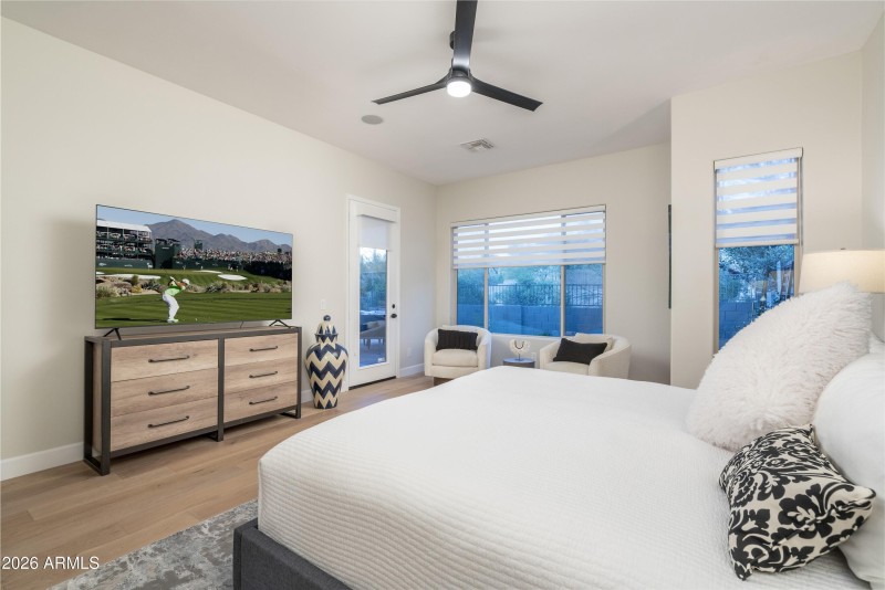 Private Exit to Patio in Primary