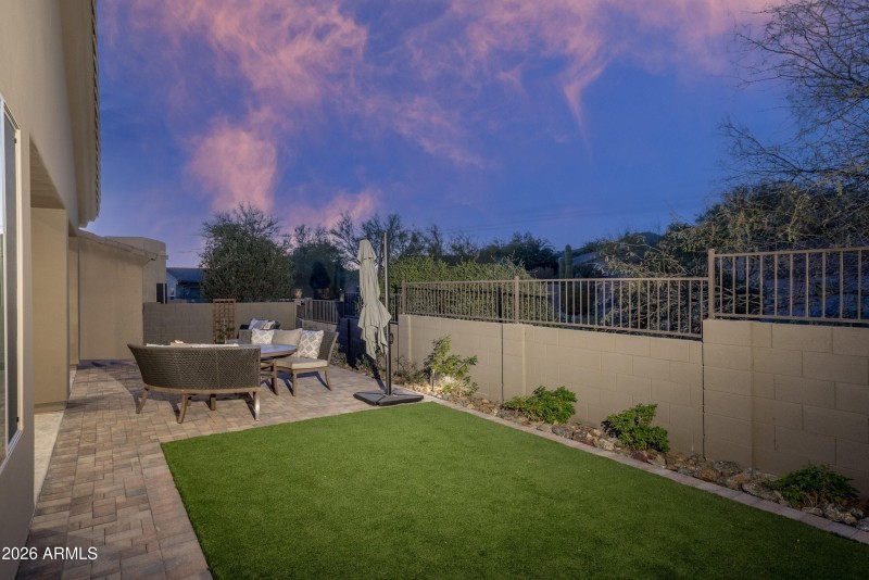 Backs to Private Desert Preserve